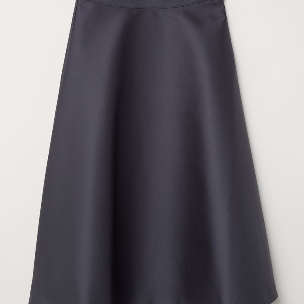 H&M Dark Gray Midi Skirt